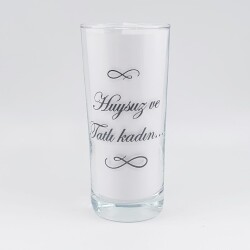 HUYSUZ VE TATLI KADIN-RAKI BARDAĞI - ŞEFFAF - 