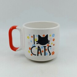 I LOVE CATS - ARYA ÇAY FİNCANI - TURUNCU SAP - 
