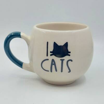 I LOVE CATS - BALON KUPA - SİYAH SAP - 1