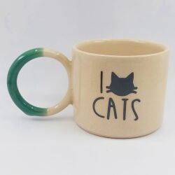 I LOVE CATS-O KUPA - YEŞİL SAP - 