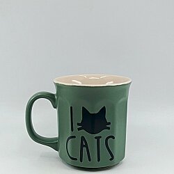 I LOVE CATS-PETEK KUPA - RENKLİ - 