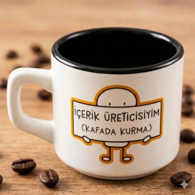 İÇERİK ÜRETİCİSİYİM (KAFADA KURMA)-VENUS KUPA - SİYAH İÇ - 1