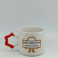 İÇERİK ÜRETİCİSİYİM (KAFADA KURMA)-YILDIZ KUPA - TURUNCU SAP - 