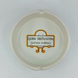 İÇERİK ÜRETİCİSİYİM (KAFADA KURMA)-YUVARLAK KÜLLÜK - TRANSPARAN GÖVDE - 