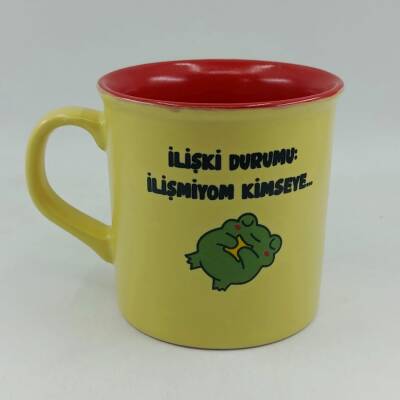 İLİŞKİ DURUMU İLİŞMİYOM-İDA KUPA - SARI SAP SARI GÖVDE KIRMIZI İÇ - 1