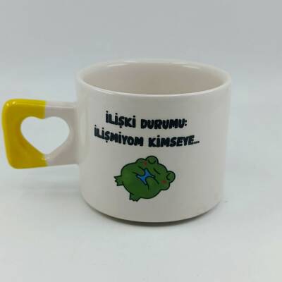 İLİŞKİ DURUMU İLİŞMİYOM-KALP KUPA - SARI SAP - 1