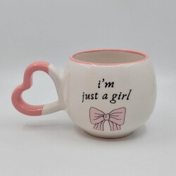 IM JUST A GİRL-AMOUR KUPA - PEMBE SAP PEMBE TURNET - 