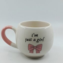 IM JUST A GİRL-BALON KUPA - PEMBE SAP - 