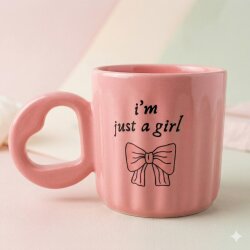 IM JUST A GİRL-EROS KUPA - PEMBE SAP PEMBE GÖVDE - 