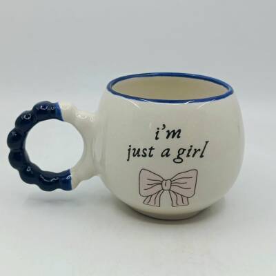 IM JUST A GİRL-PUF KUPA - KOBALT SAP KOBALT TURNET - 1