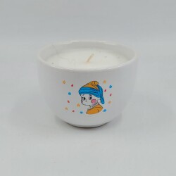 İNCİ KÜPELİ KIZ ÇİZİM-MONO MUM - TEKLİ - 