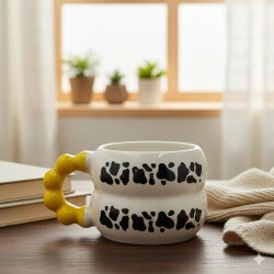 İNEK DESEN-HARMONİ KUPA - SARI SAP - 