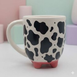 İNEK DESEN-İNEK KUPA - TRANSPARAN - 