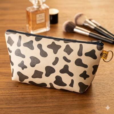İNEK DESEN-MAKYAJ ÇANTASI - TEKLİ - 1