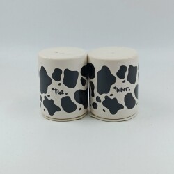 İNEK DESEN-SİLİNDİR SERAMİK TUZLUK - TRANSPARAN - 