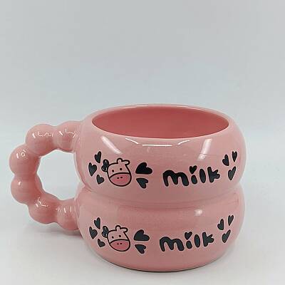 İNEK MİLK-HARMONİ KUPA - PEMBE SAP PEMBE GÖVDE - 1