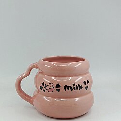 İNEK MİLK-KOVAN KUPA - PEMBE SAP PEMBE GÖVDE - 