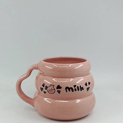 İNEK MİLK-KOVAN KUPA - PEMBE SAP PEMBE GÖVDE - 1