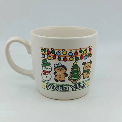 IŞIKLI KURABİYE ADAMLAR MUTLU YILLAR-BODUR KUPA - TRANSPARAN - 1