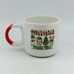 IŞIKLI KURABİYE ADAMLAR MUTLU YILLAR-D KUPA - KIRMIZI SAP - 