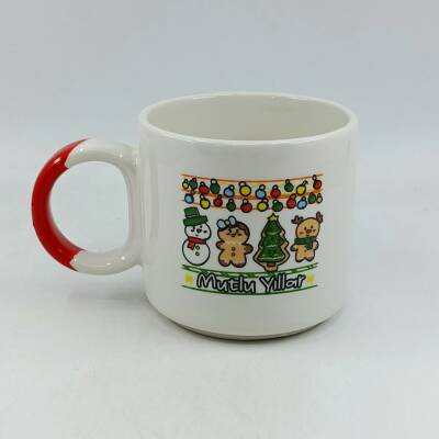 IŞIKLI KURABİYE ADAMLAR MUTLU YILLAR-D KUPA - KIRMIZI SAP - 1