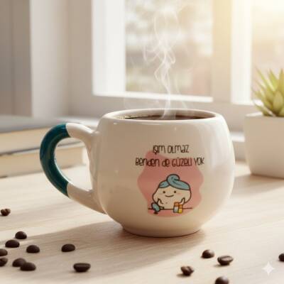 İŞİM OLMAZ BENDEN DE GÜZEL - BALON KUPA - YEŞİL SAP - 1