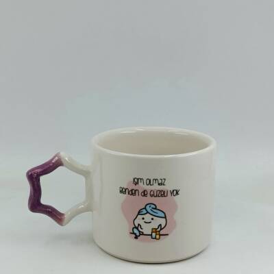 İŞİM OLMAZ BENDEN DE GÜZEL-YILDIZ KUPA - MOR SAP - 1