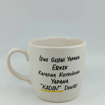 İŞİNE GELENİ YAPANA ERKEK -BODUR KUPA - TRANSPARAN - 1