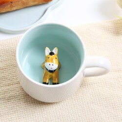 İTHAL KUPA-İÇİ FİGÜRLÜ KUPA - EŞEK K-1-5 - 