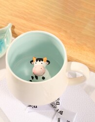 İTHAL KUPA-İÇİ FİGÜRLÜ KUPA - İNEK K-1-1 - 