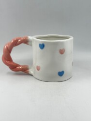 İTHAL KUPA-ÖRGÜ SAP ÇAY FİNCANI - KALP K-2-6 - 