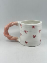 İTHAL KUPA-ÖRGÜ SAP ÇAY FİNCANI - KURDELELER K-2-8 - 