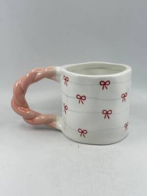 İTHAL KUPA-ÖRGÜ SAP ÇAY FİNCANI - KURDELELER K-2-8 - 1