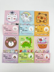 İTHAL STİCKER-STİCKER NOTLUK - T-15-1 12Lİİ SET - 