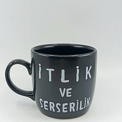 İTLİK VE SERSERİLİK-KAMPANYALI KUPA - BODUR SİYAH - 1