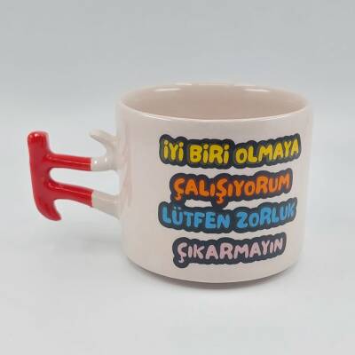 İYİ BİRİ OLMAYA ÇALIŞIYORUM - Pİ KUPA - KIRMIZI SAP - 2