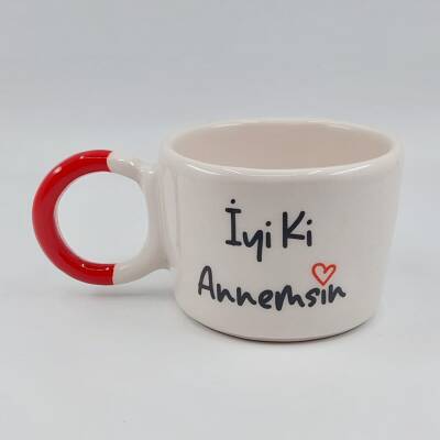 İYİ Kİ ANNEMSİN-DÜĞÜM KUPA - KIRMIZI SAP - 1