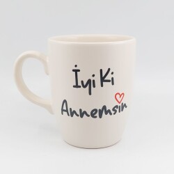 İYİ Kİ ANNEMSİN-OVAL KUPA - TRANSPARAN SAP - 