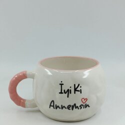 İYİ Kİ ANNEMSİN-TONTİK KUPA - PEMBE SAP - 
