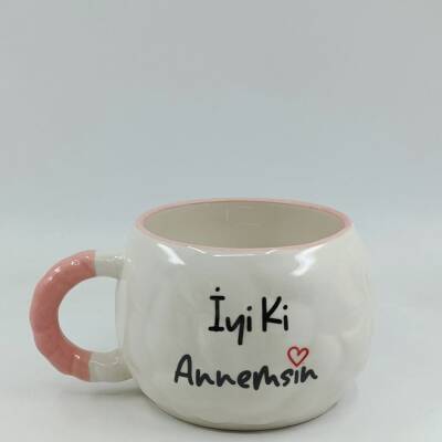 İYİ Kİ ANNEMSİN-TONTİK KUPA - PEMBE SAP - 1