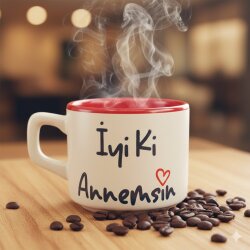 İYİ Kİ ANNEMSİN-VENUS KUPA - KIRMIZI İÇ - 