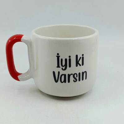 İYİ Kİ VARSIN - ARYA ÇAY FİNCANI - KIRMIZI SAP - 1