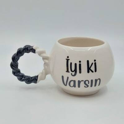 İYİ Kİ VARSIN - BALONCUK KUPA - SİYAH SAP - 1