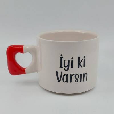 İYİ Kİ VARSIN - KALP KUPA - KIRMIZI SAP - 1