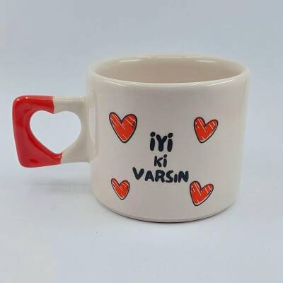 İYİ Kİ VARSIN KALPLER-KALP KUPA - KIRMIZI SAP - 1