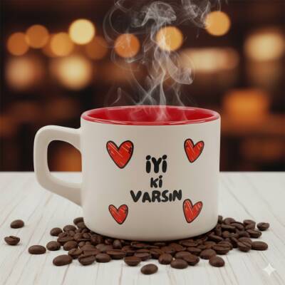 İYİ Kİ VARSIN KALPLER-VENUS KUPA - KIRMIZI İÇ - 1