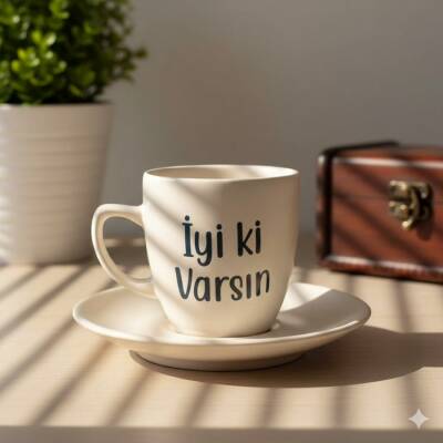 İYİ Kİ VARSIN-KLASİK TÜRK KAHVESİ FİNCANI - TRANSPARAN - 1