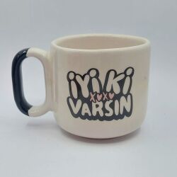 İYİ Kİ VARSIN XOXO-ARYA ÇAY FİNCANI - SİYAH SAP - 