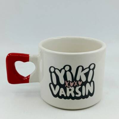 İYİ Kİ VARSIN XOXO-KALP KUPA - KIRMIZI SAP - 1