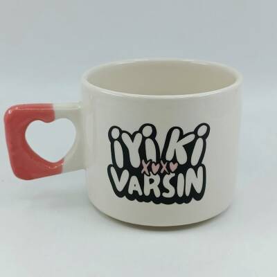 İYİ Kİ VARSIN XOXO-KALP KUPA - PEMBE SAP - 1
